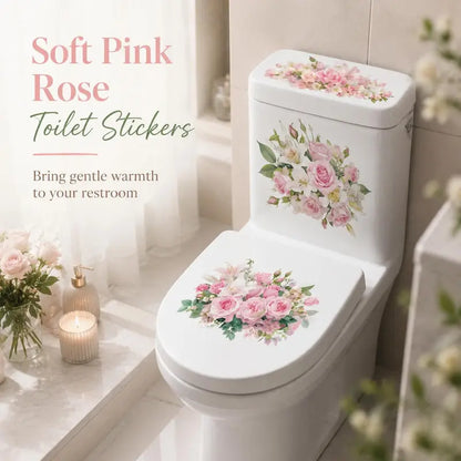 3 Piece Bathroom Toilet Sticker Set
