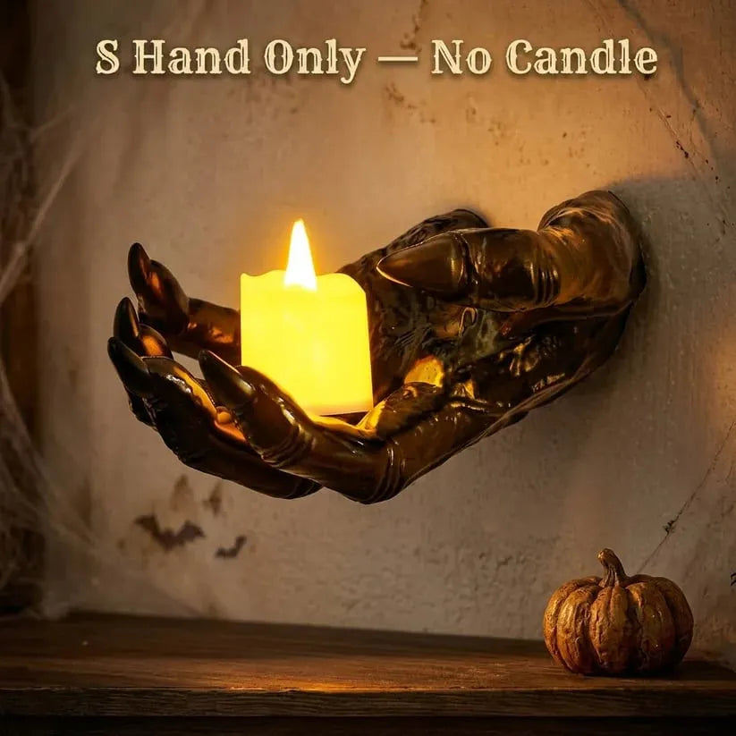 👻Gothic Hand Wall Candle Holders – 🎃Halloween Decor