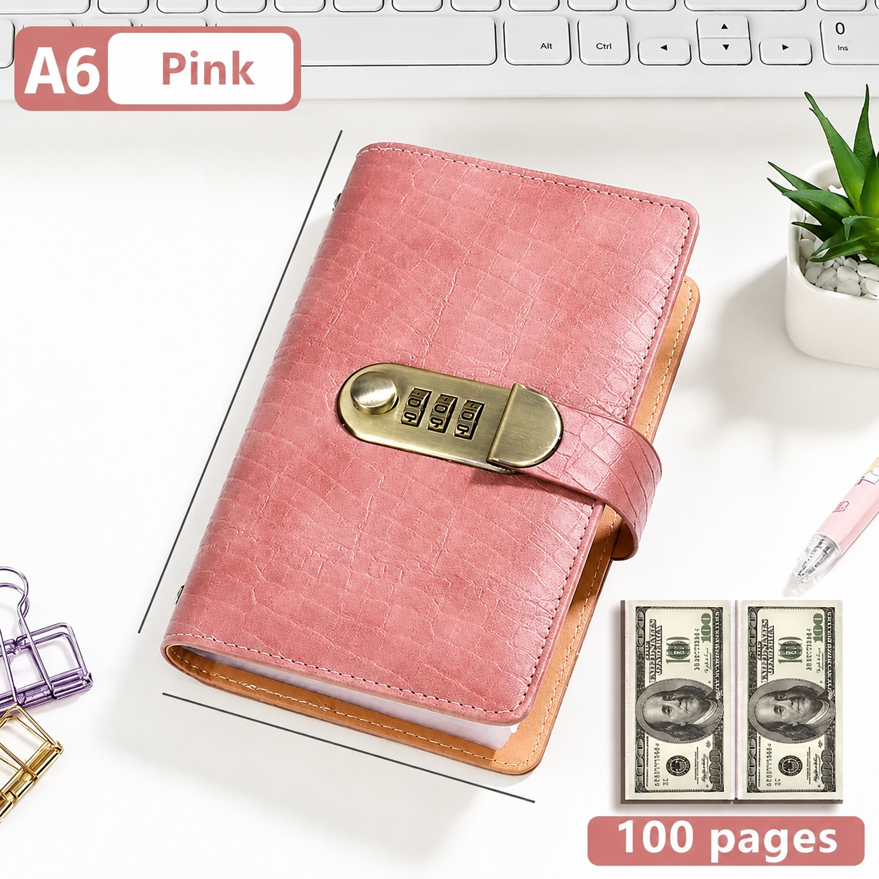 🔒100 Transparent Pocket Currency Collectors Album