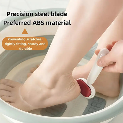Dual‑Sided Foot Callus Remover, Replaceable Stainless Steel Blade Foot Scraper