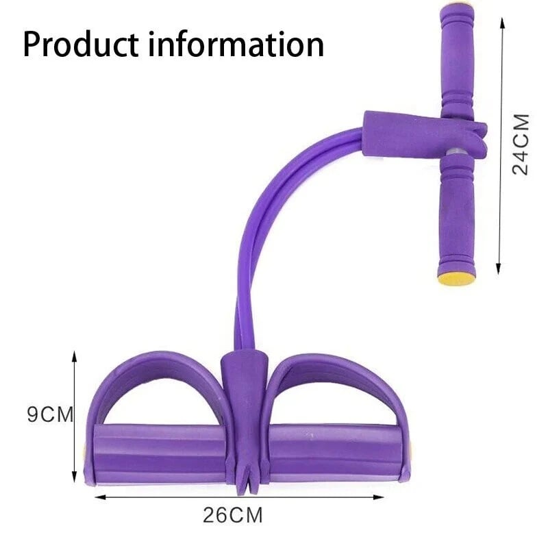 🔥First 300 Customers: Only $23.99!!!!💥21 Fitness Resistance Bands-4 Tube Pedal Ankle Puller