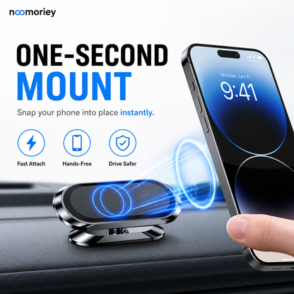 360° Magnetic Car Phone & Tablet Mount with Suction Cup