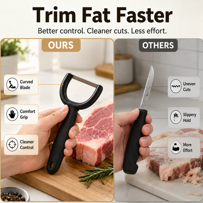 Handheld Meat & Fat Trimming Tool for Brisket and Pork 🥩✨
