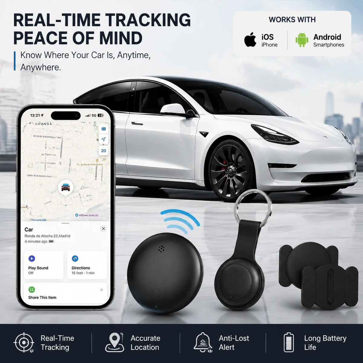 💯🚗 Limited Time 49% OFF | Smart GPS Tracker With Magnetic Case – Real-Time Vehicle Tracking For iPhone & Android