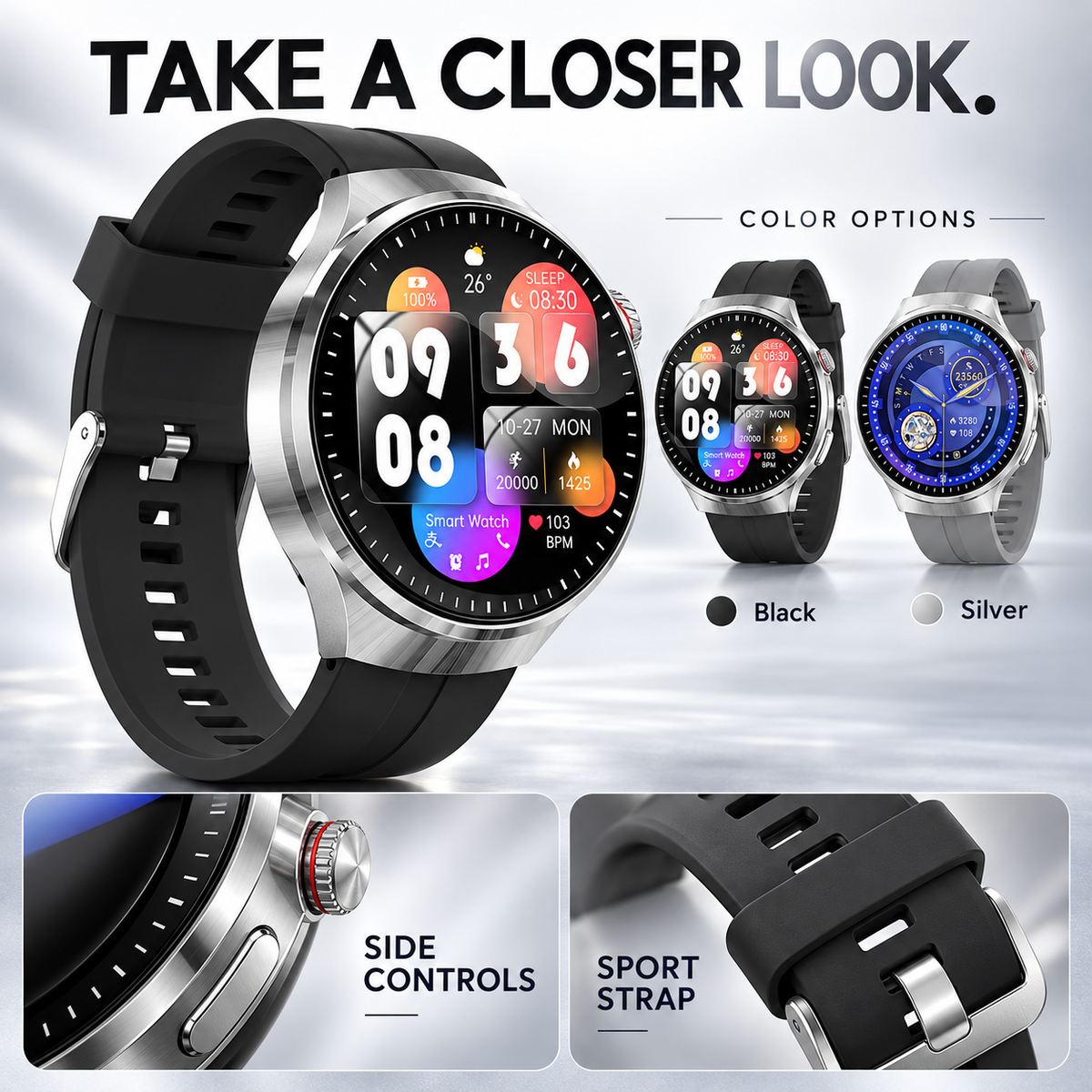 🔥Limited Time 50% OFF❤️Flagship Smartwatch for Health Protection, 24/7 Health Data Center🥰