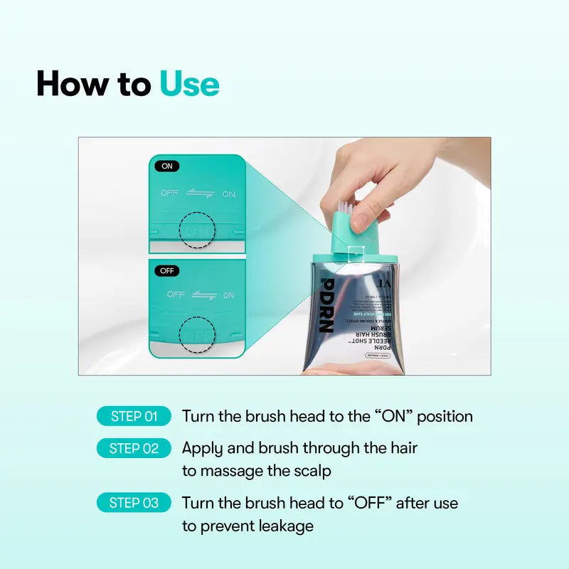 #1 viral PDRN Reedle Shot Hair Brush Serum