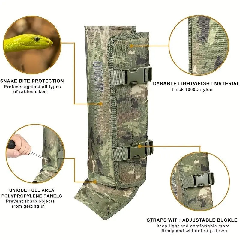 🐍🛡️Unisex Adjustable Outdoor Snake-Resistant Leg Gaiters