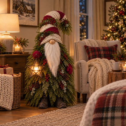 Evergreen Star Gnome™ Lighted Christmas Woodland Decor