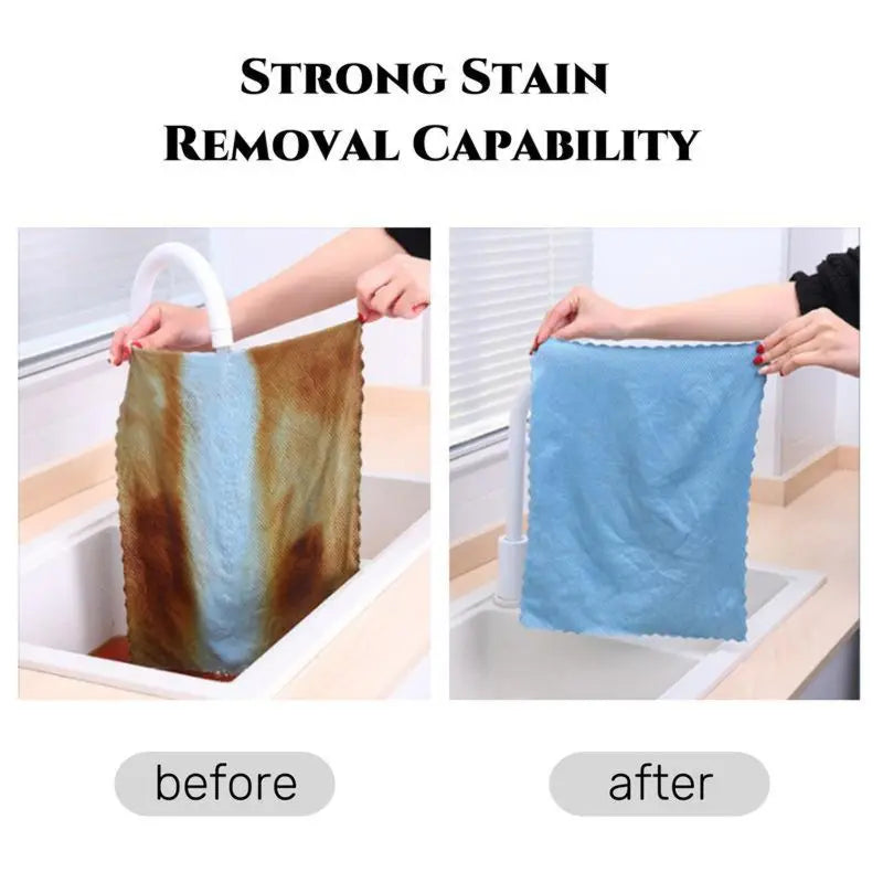 10-Count Vehicular Microfiber Reusable Cleaning Rags