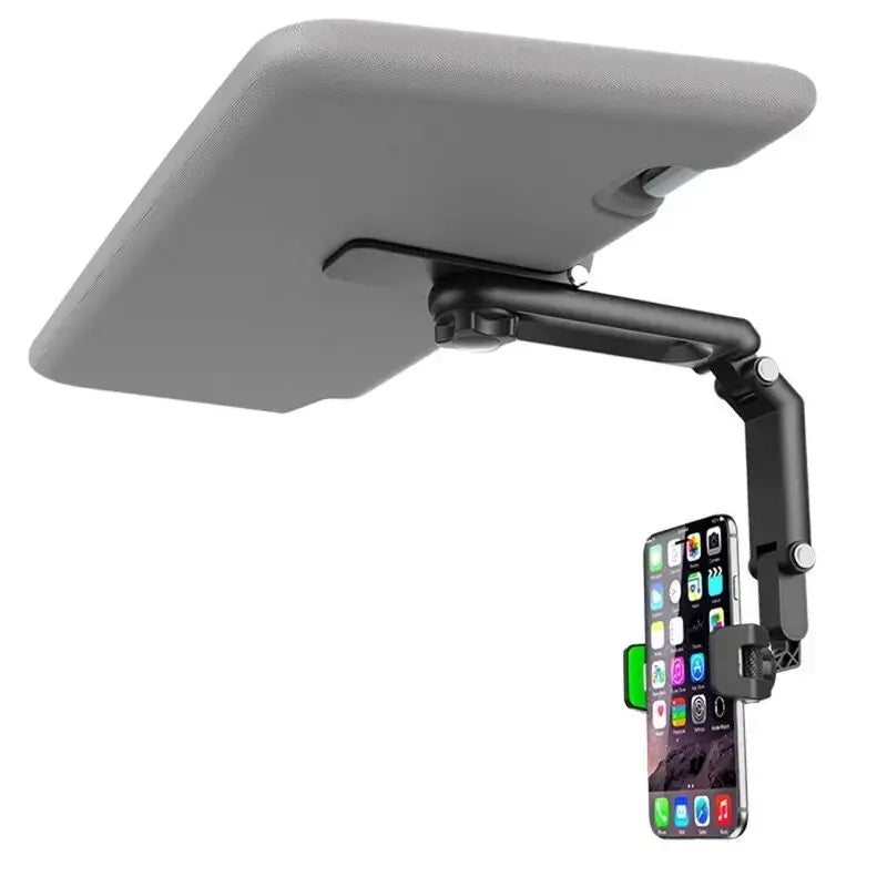 Car Phone Mount - Long Adjustable Arm, 360° Rotatable Anti-Scratch Secure Clamp