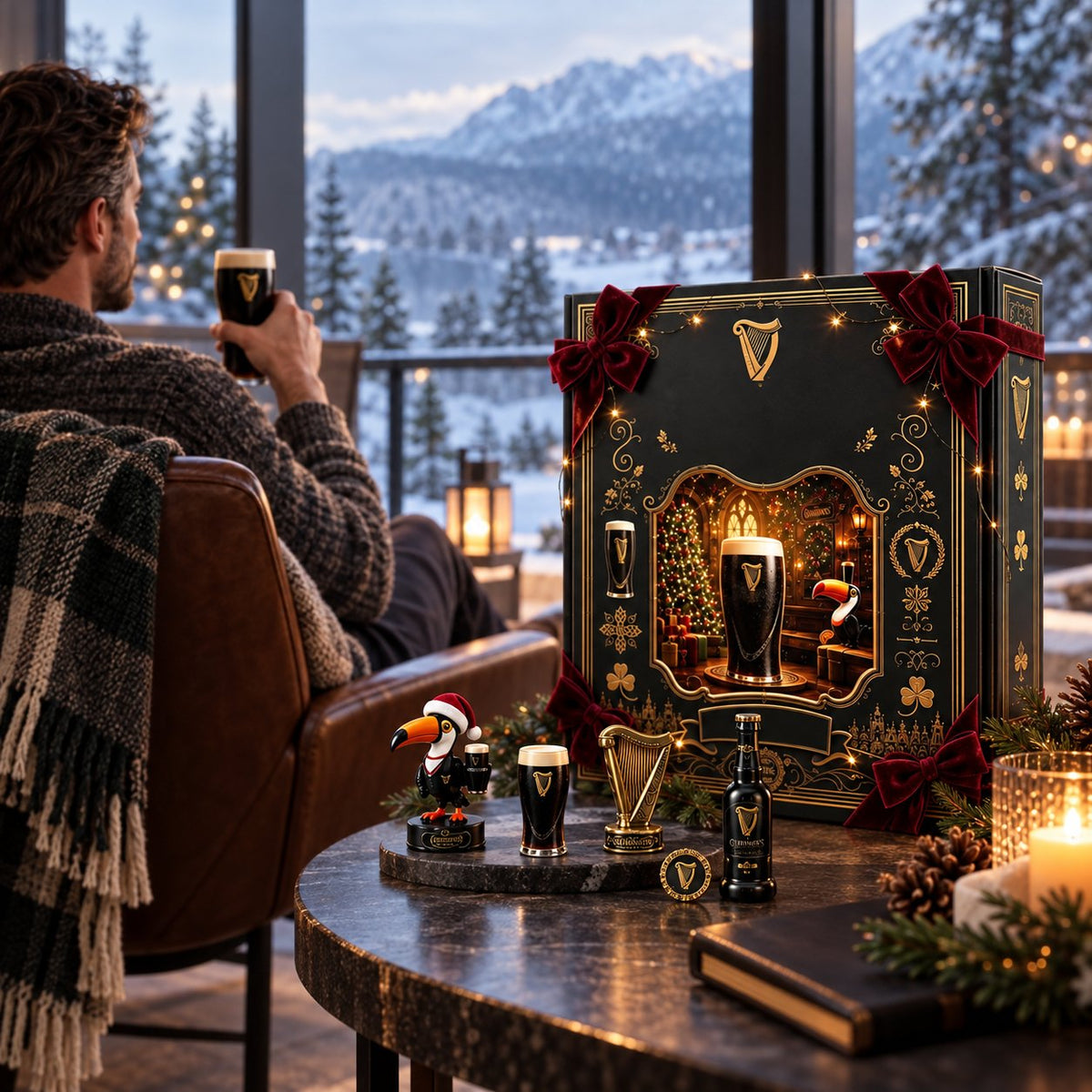 Guinness 2026 Limited Edition Advent Calendar 24-Piece Miniature Collectibles Holiday Countdown Gift for Beer Lovers & Collectors