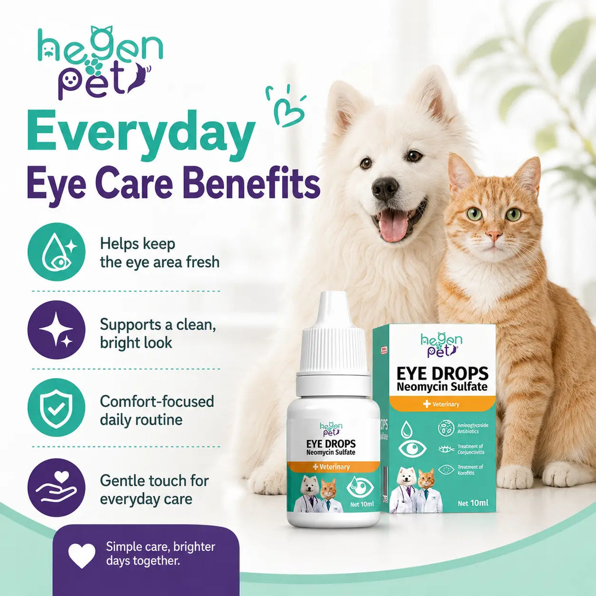 10 ML Gentle Cleansing Drops for Dogs & Cats