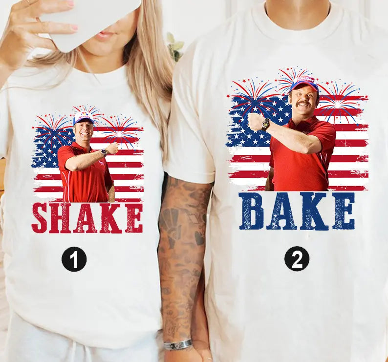 Shake and Bake 4th Of July T-Shirt, Funny Couples Fourth Of July Shirt, Independence Day Tees, Unisex Clothing