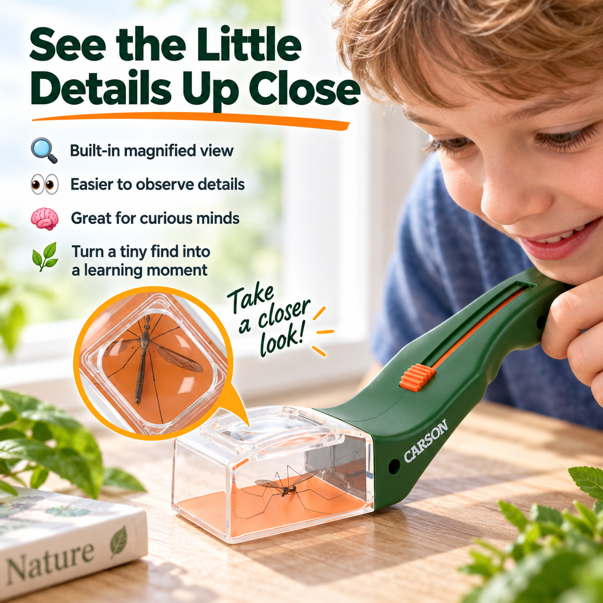 🐞 Catch, View & Release Bug Explorer – Magnified Insect Catcher for Kids, Families & Nature Learning