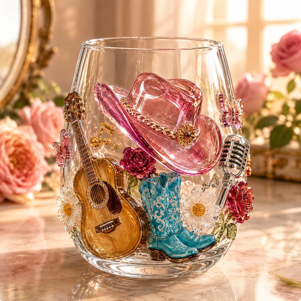 🎸✨ Queen of Country 1946–2026 3D Glass Collection- 🦋A Country Music Keepsake to Treasure💖