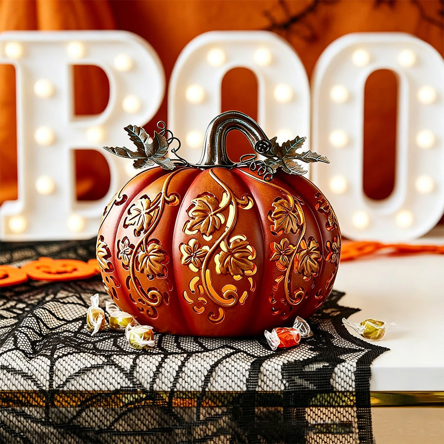 Light-Up Halloween Pumpkin Decoration