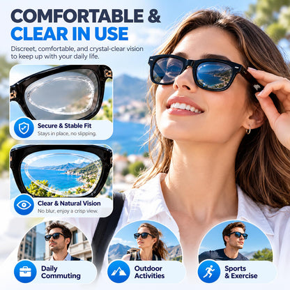 👓 Stick-On Vision Lenses – Reusable No-Glue SPH Inserts for Glasses