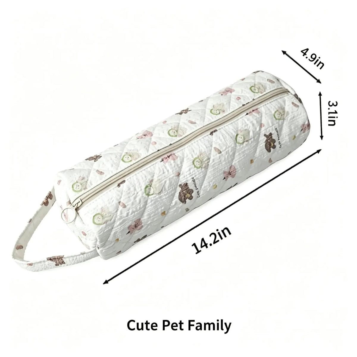 🎒Quilted Multi‑Purpose Storage Bag, Portable Zipper Cosmetic Makeup Pouch with Handle