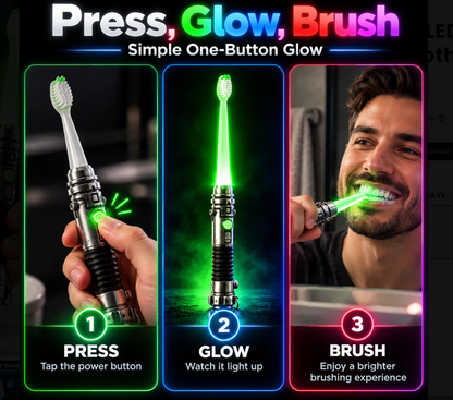 ⚡⚡LED Glow Toothbrush – Make Brushing Fun Again