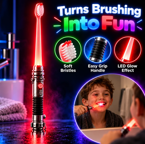 ⚡⚡LED Glow Toothbrush – Make Brushing Fun Again