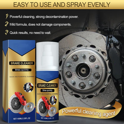 Brake Parts Cleaner Brake Spray Non-Corrosive, Oil-Dust-Rust Remover for Disc, Caliper, Spring, Clutch, Rotor