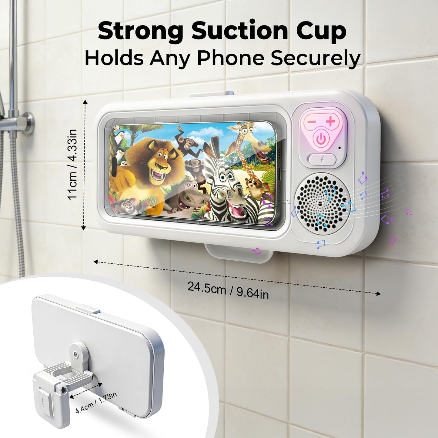 Waterproof Phone Case with Bluetooth Speaker