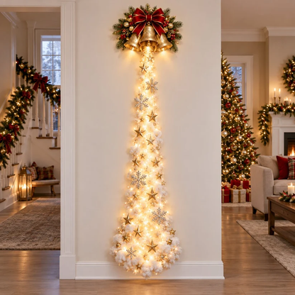 🎄 Christmas Magic LED Train Wall Light | Santa Holiday Wall Decoration