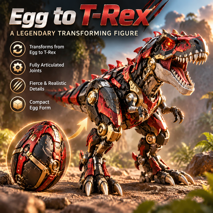 🎮🦖Mechanical T-Rex Egg | Transforming Dinosaur Figure