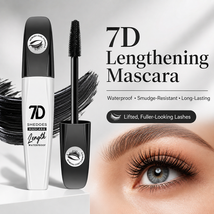 ✨ 2-Pack 7D Silk Fiber Mascara – Waterproof Lengthening & Volumizing Black Mascara