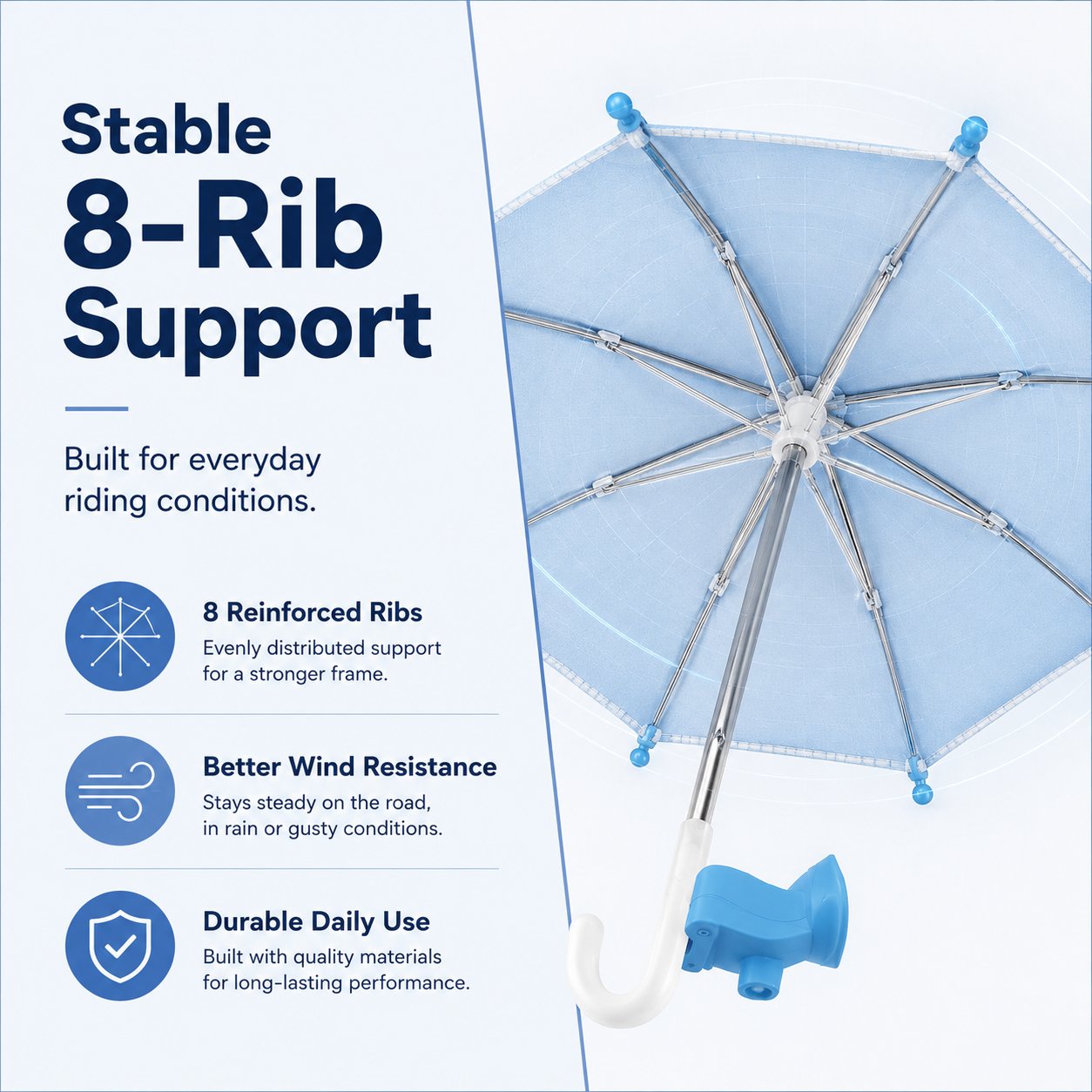 BUY 3 FREE SHIPPING✨Mini Sun/Rain Umbrella for Motorcycle & Bicycle Phone MountShade Your Screen. Save Your Battery.