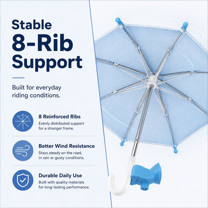 BUY 3 FREE SHIPPING✨Mini Sun/Rain Umbrella for Motorcycle & Bicycle Phone MountShade Your Screen. Save Your Battery.