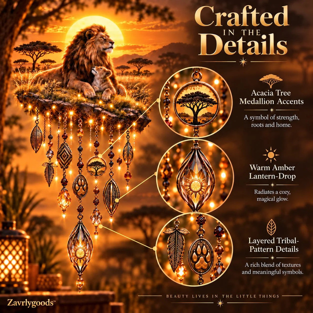 Majestic Lion & Cub LED Wall Decor – Warm Lighted Wall Art, Symbol of Family, Strength & Love