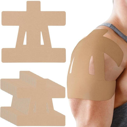 🔥Pre-Cut Shoulder Kinesiology Tape (Multi-Color Pack) - Instant Pain Relief & Rotator Cuff Support