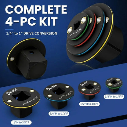 2026 Impact Socket Adapter Set - Low Profile, 4-Piece
