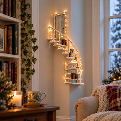 ✨ Lighted Fairy Stairway™ | Winter Wall Decor