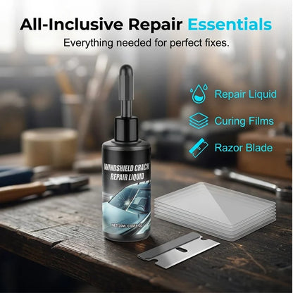 🔥Hot Sale🧽🔧 Windshield crack? DIY fix in minutes. UV resin kit that actually works. ✨