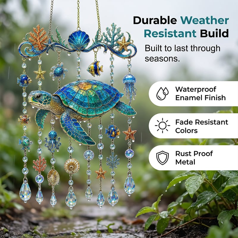 🐢Ocean Animal Acrylic Wind Chime✨