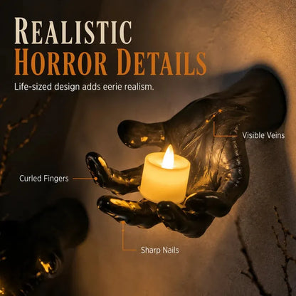 👻Gothic Hand Wall Candle Holders – 🎃Halloween Decor