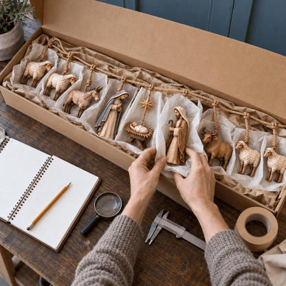 Handcrafted Wooden Nativity Garland