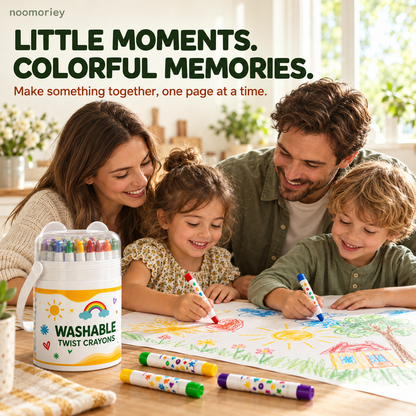 Noomoriey™ Washable Twist Crayons