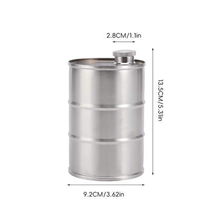 350ml/750ml Oil Drum Anti-rust Leak-proof No Odor Portable Wine Storage🛢Food Grade Camping Whisky Flagon Wine Jug Camping Supplies