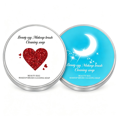 🔥 Limited-Time 49% OFF 🫧 Makeup Brush Cleaning Soap with Silicone Scrub Pad | 100g ✨