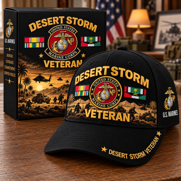 🏆Last Day Promo: 49% OFF! 🏜️Desert Storm Veteran Tribute Cap （1991–2026 -35TH ANNIVERSARY）