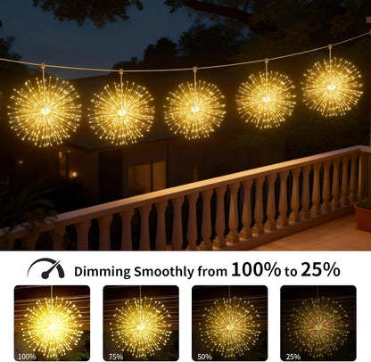 🌓Last Day 49% OFF-🎆 4-Pack Solar Fireworks Lights — 480 LEDs