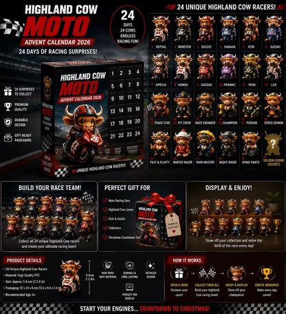 🐮🏍️ HIGHLAND COW MOTO ADVENT CALENDAR 2026