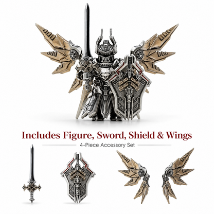 ⚔️ Magnetic Detachable Armored Knight Action Figure with Modular Wings & Weapons 🛡️
