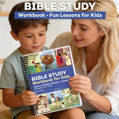 🔥Buy 2 Save 10%🔥Bible Study Workbook for Kids Notebook