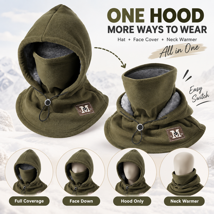 📢LAST DAY 49% OFF🔥 3-in-1 Winter Fleece Balaclava Hood 🧣❄️ Warm Face, Ear & Neck Cover