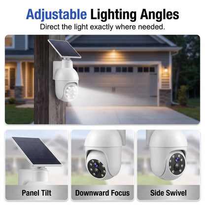 🎉Solar-Powered Simulated Surveillance Camera Street Light