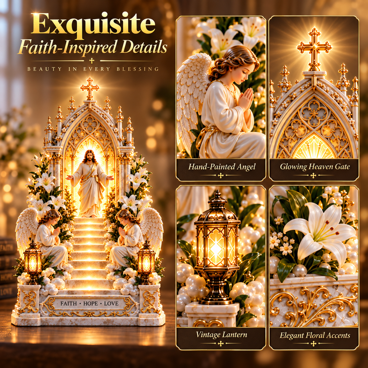 ✨ Last Day – 60% OFF!✨ Illuminated Jesus Stairway™ – A Path of Faith, Hope & Love✝️